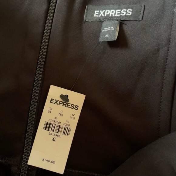 Express Sheath Dress Pencil Velvet Strapless Underwire Ruched - Picture 9 of 11